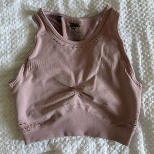 Pink sport bra top
